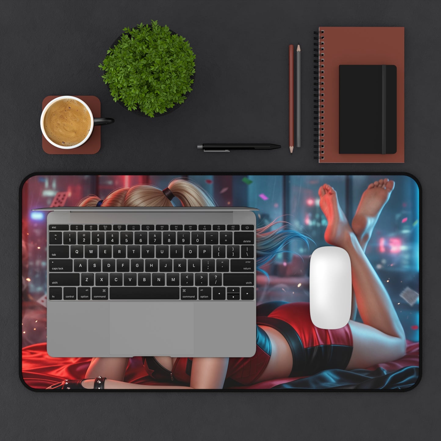DC Comics Mouse Pad, Harley Quinn Desk Mat, Gamer Gift
