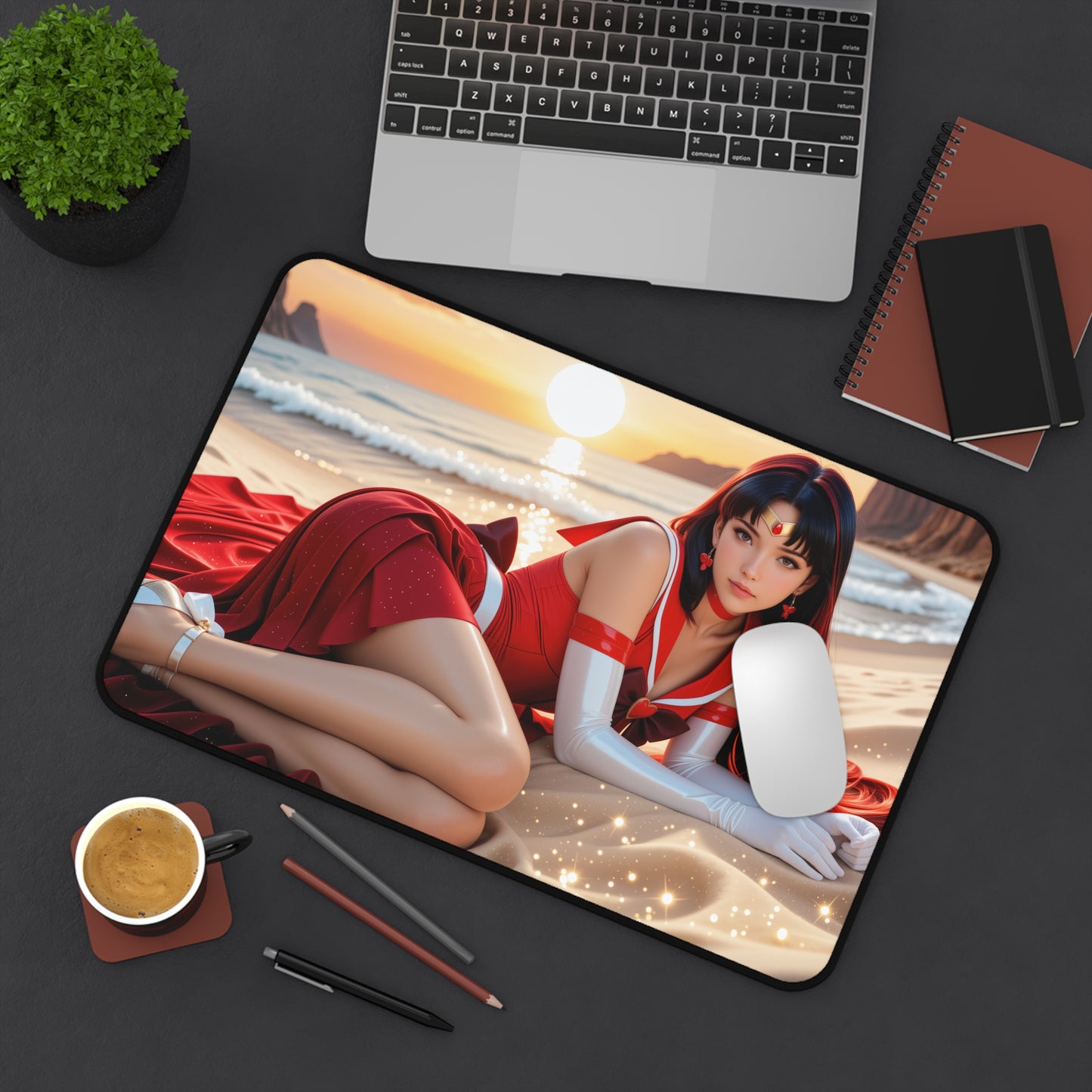 Килимок для столу Sailor Mars, килимок для миші Sailor Moon, декор для столу з аніме-дівчиною