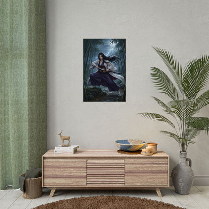 Unohana Retsu Poster, Bleach Art Print – Anime Heroine Wall Art - premium anime wall art in gamer room or fan collection