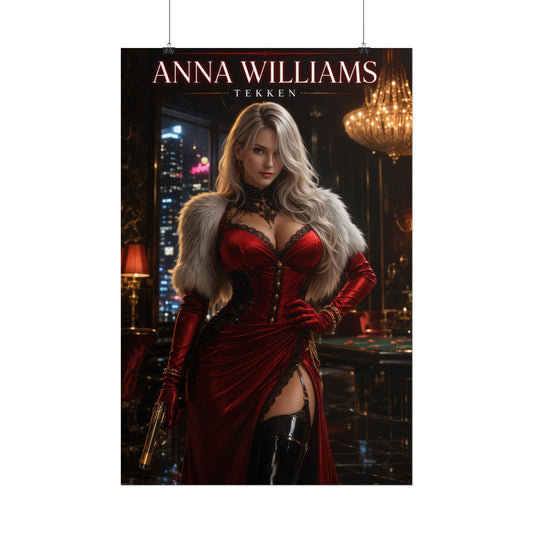 Tekken Anna Williams Wall Art Poster Game Room Decor for Gamers