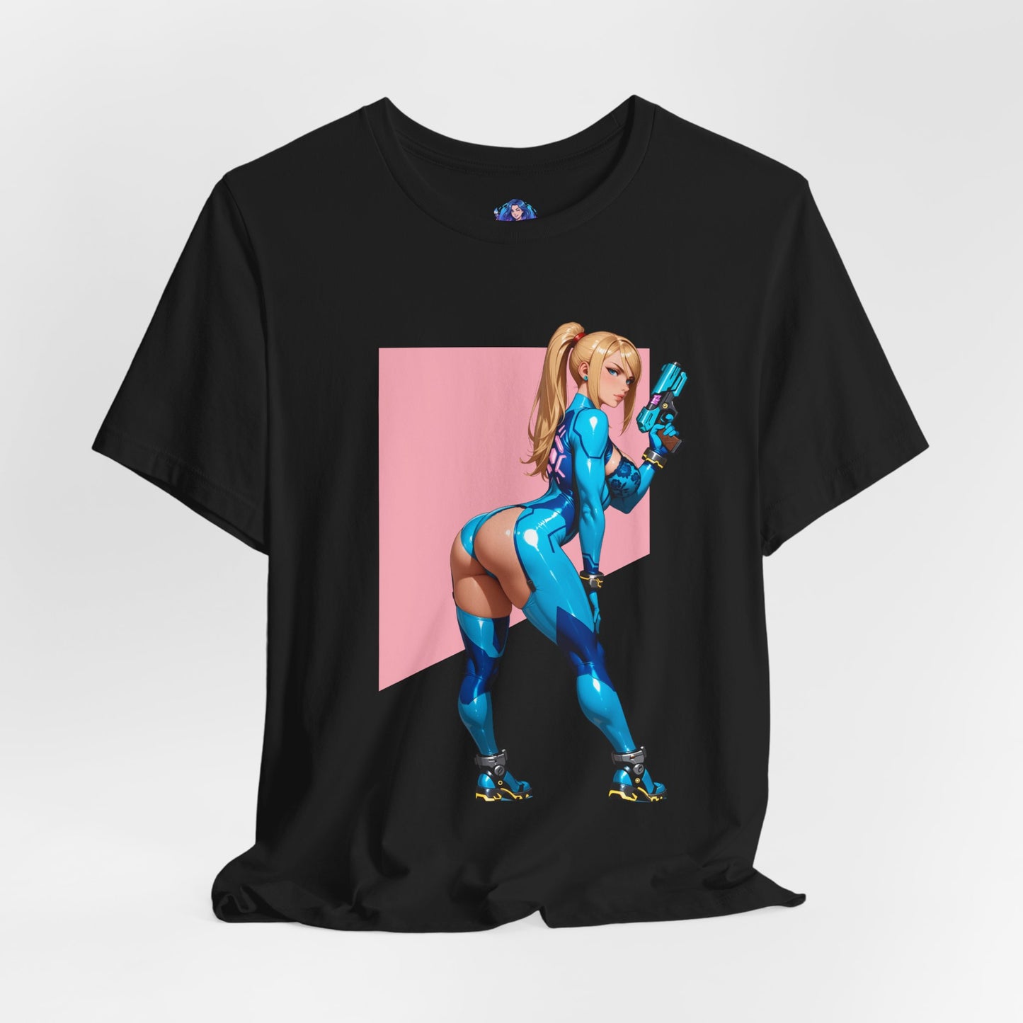 Samus Aran T-Shirt | Sci-Fi-Heldin-Shirt für Gamer und Otaku-Fans | Zero Suit Kriegerin-Shirt