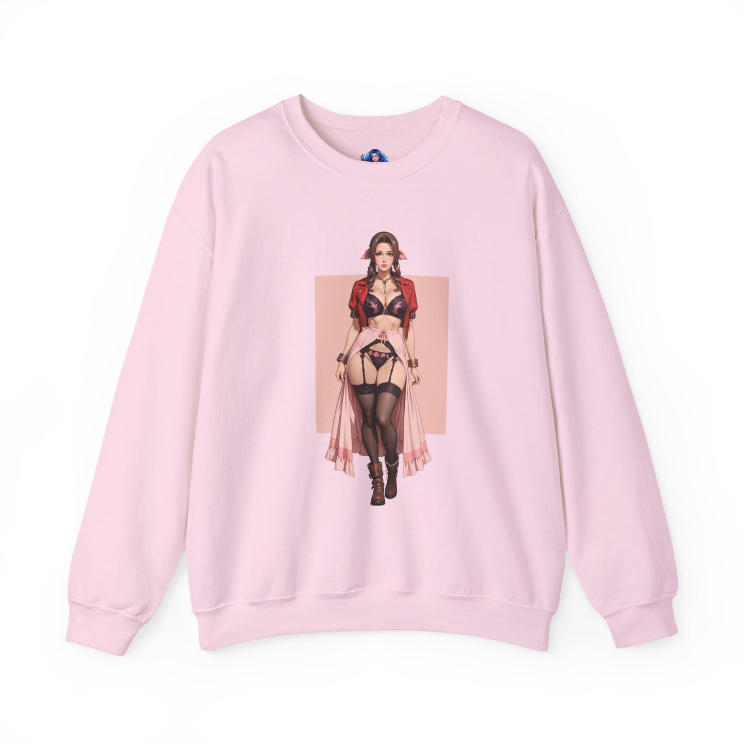 Толстовка Aerith Gainsborough, FFVII Crewneck, елегантний ігровий одяг для колекціонерів