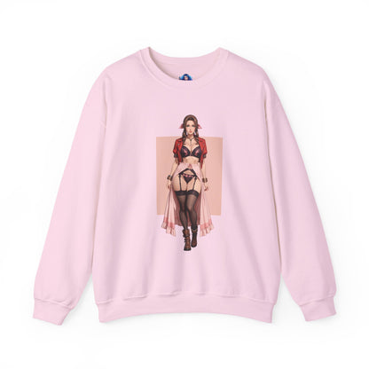 Толстовка Aerith Gainsborough, FFVII Crewneck, елегантний ігровий одяг для колекціонерів