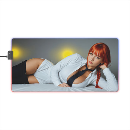 Килимок для столу Makima – світлодіодний RGB-підсвітлювальний килимок, ігровий комплект для дівчат з аніме Waifu