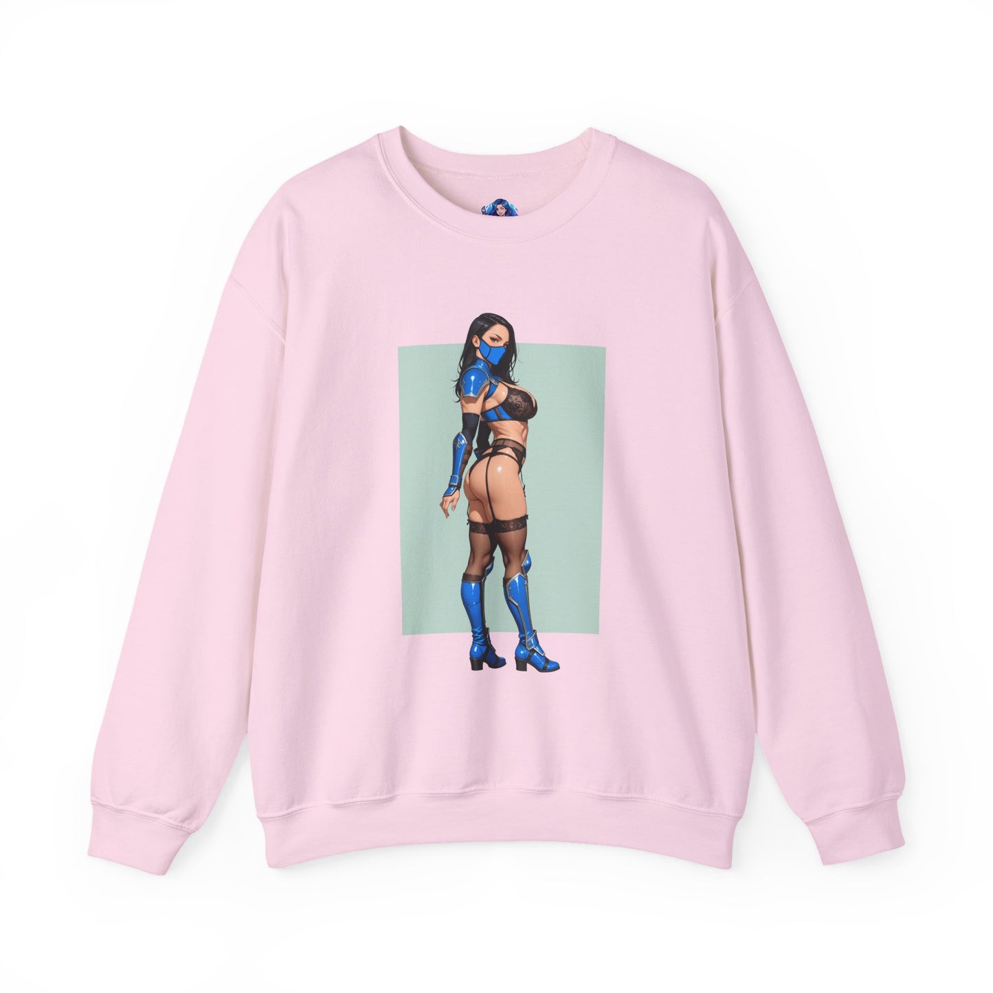 Kitana Mortal Kombat Sweatshirt, Rundhalsausschnitt für Kampfspiele, Gaming-Bekleidung für Fans