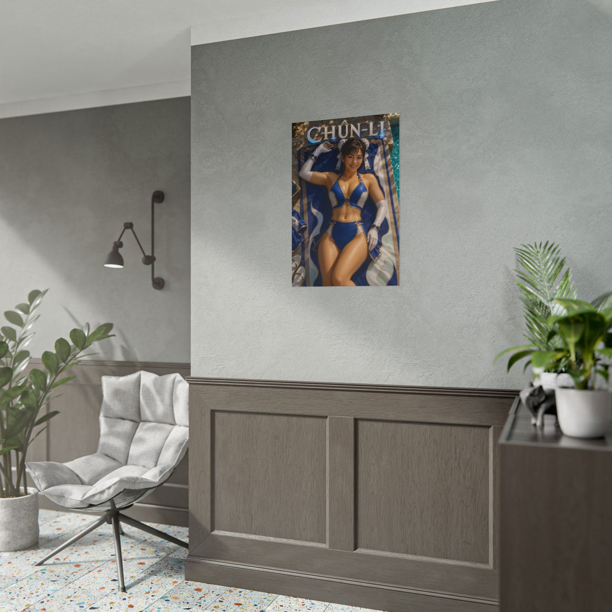 Chun Li Street Fighter Poster PC Gaming Wall Decor Bedroom Art Collector Gift