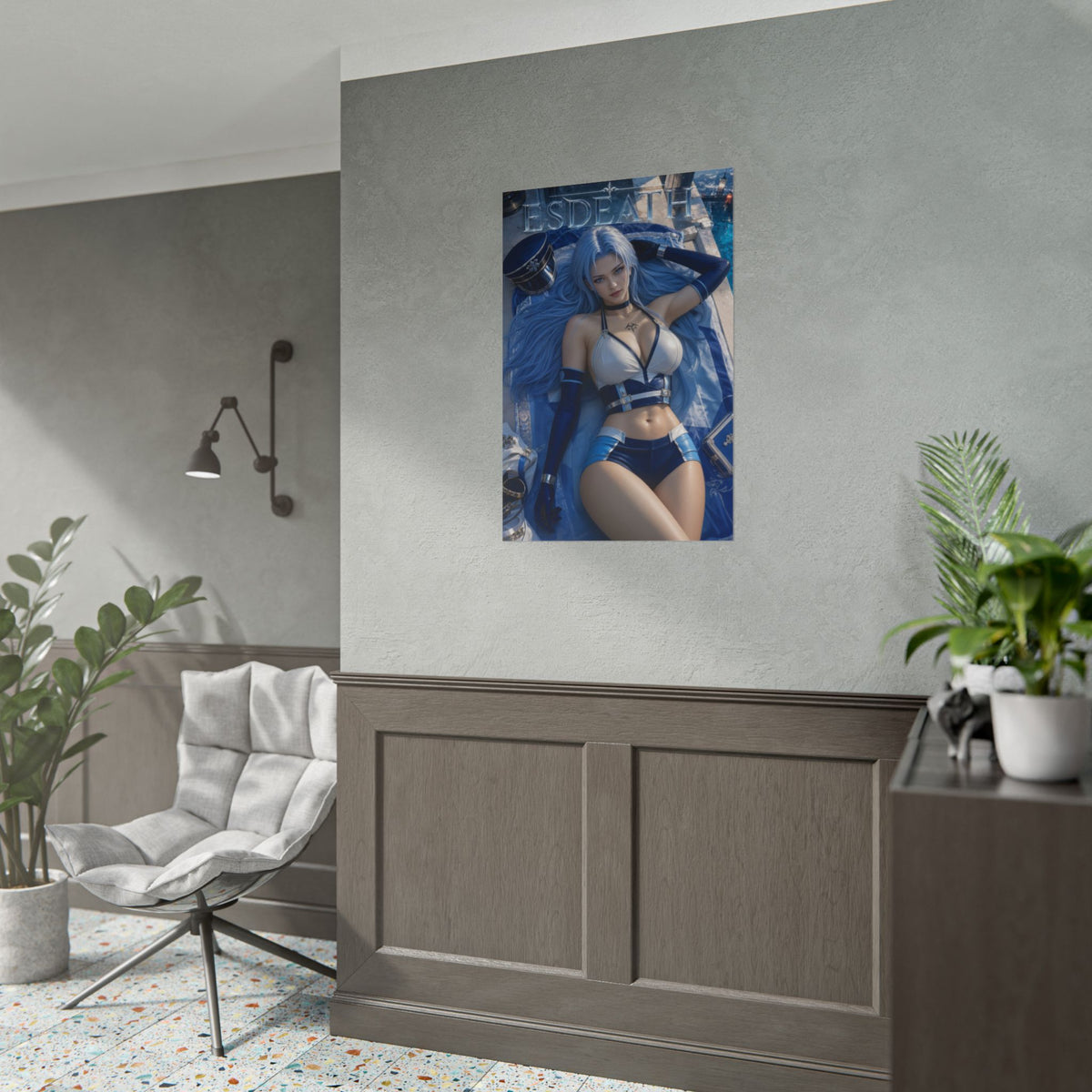 Esdeath Akame ga Kill Poster Anime Wall Art Manga Style Bedroom Room Decor