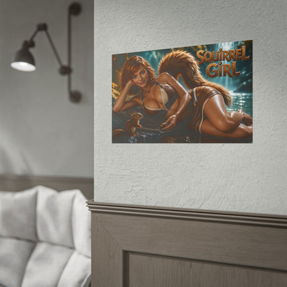 Squirrel Girl Comic Poster Character Wall Art Collector Room Decor Art Print