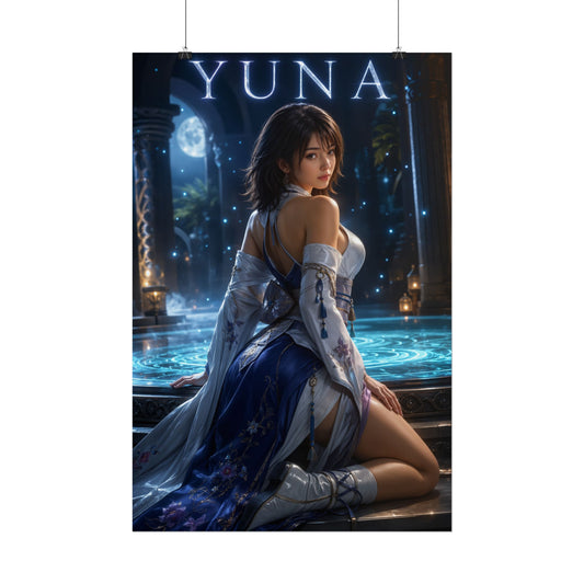 Yuna Poster, Final Fantasy X Wall Art, Fantasy Print, Gamer Decor