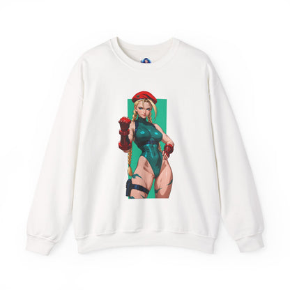 Cammy White Sweatshirt, Street Fighter Crewneck, Premium Gaming Apparel for Fans