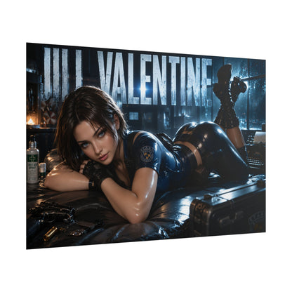 Game Room Decor Jill Valentine Poster Gaming Wall Art Character Print