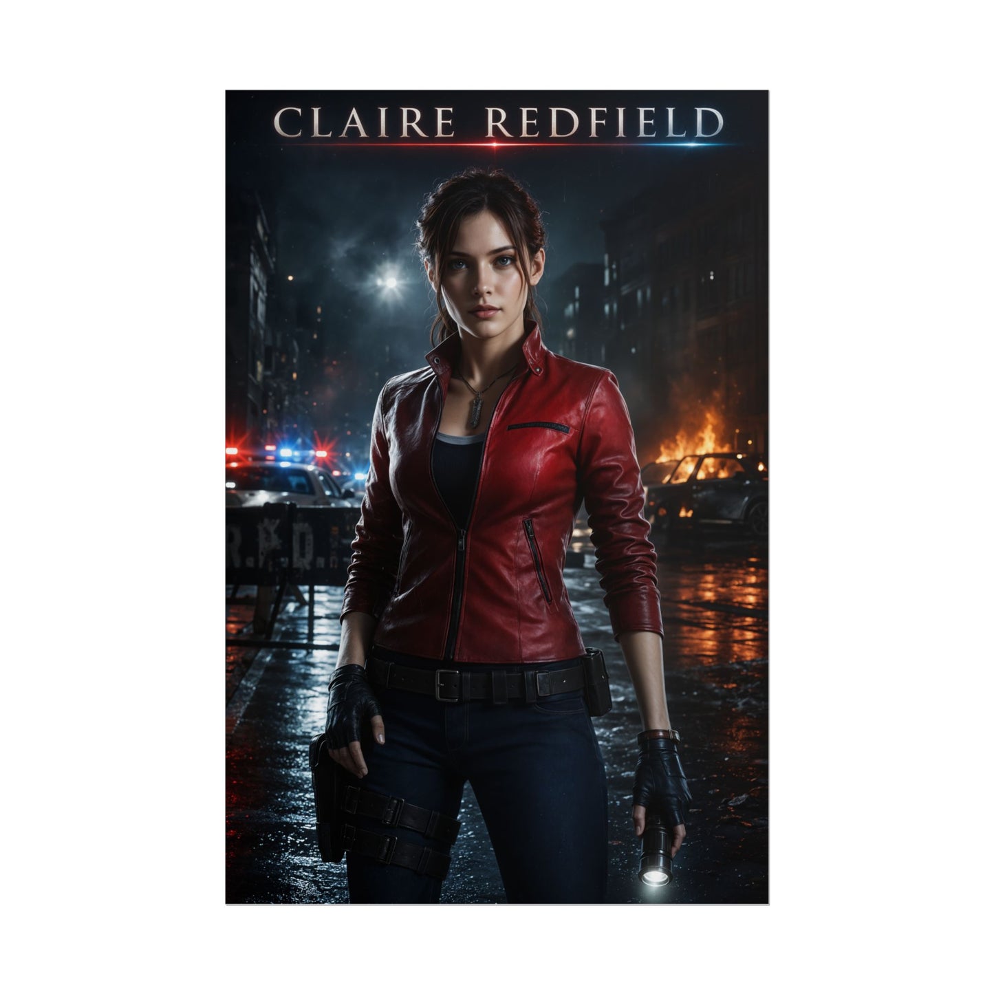 Claire Redfield Resident Evil Collectible Poster Gaming Wall Art