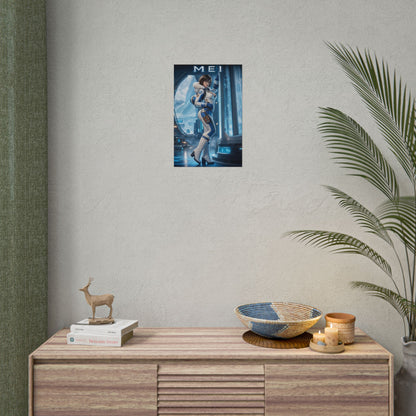 Mei Overwatch Poster Blizzard Gaming Wall Art Print Decor