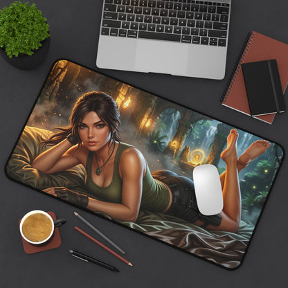 Tomb Raider Mouse Pad, Lara Croft Desk Mat, Gamer Gift XXL