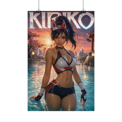 Kiriko Character Poster Overwatch Gamer Gift Gaming Setup Wall Decor Print