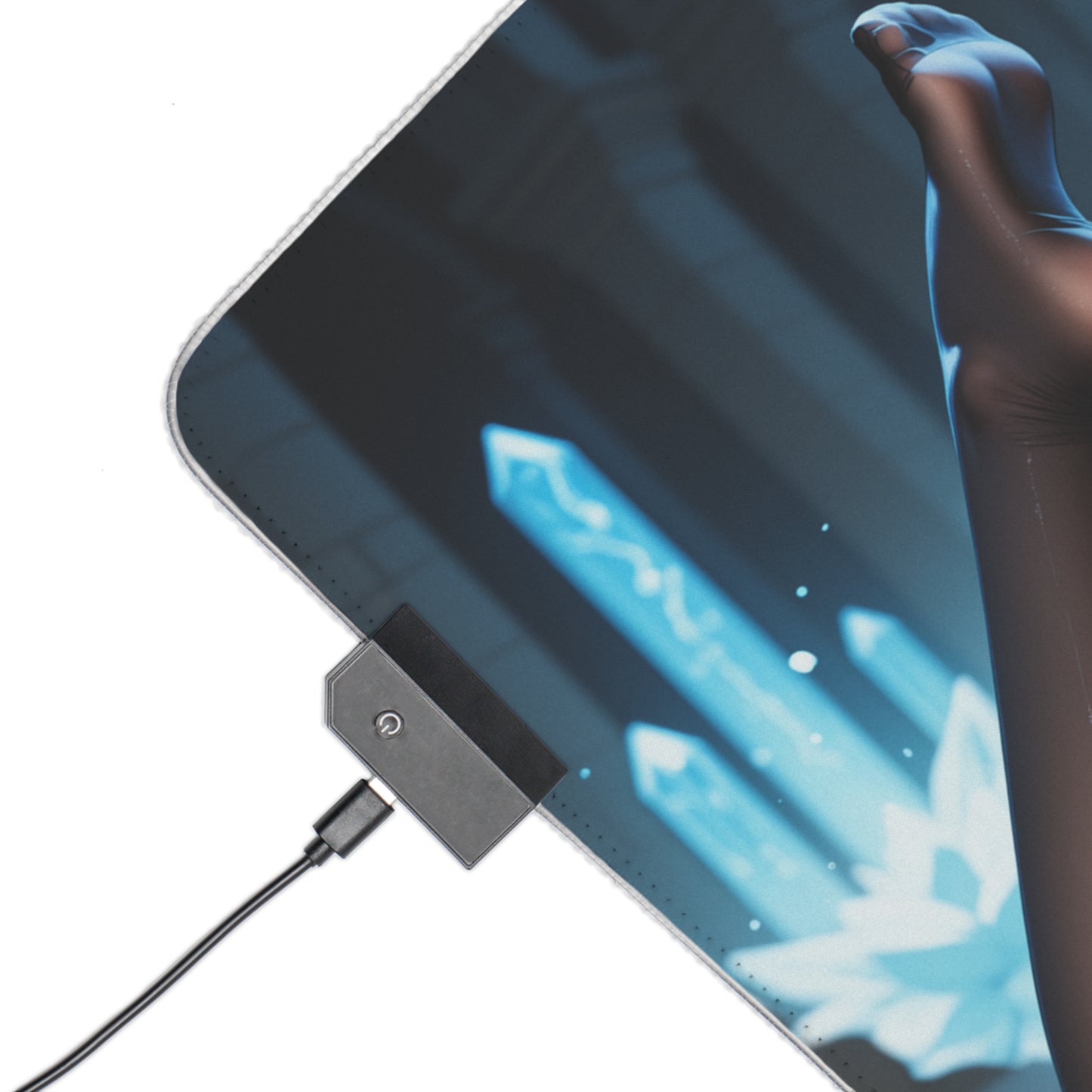 Килимок для столу Yelan – світлодіодний RGB-підсвітлювальний килимок, ігровий комплект для дівчат з аніме Waifu