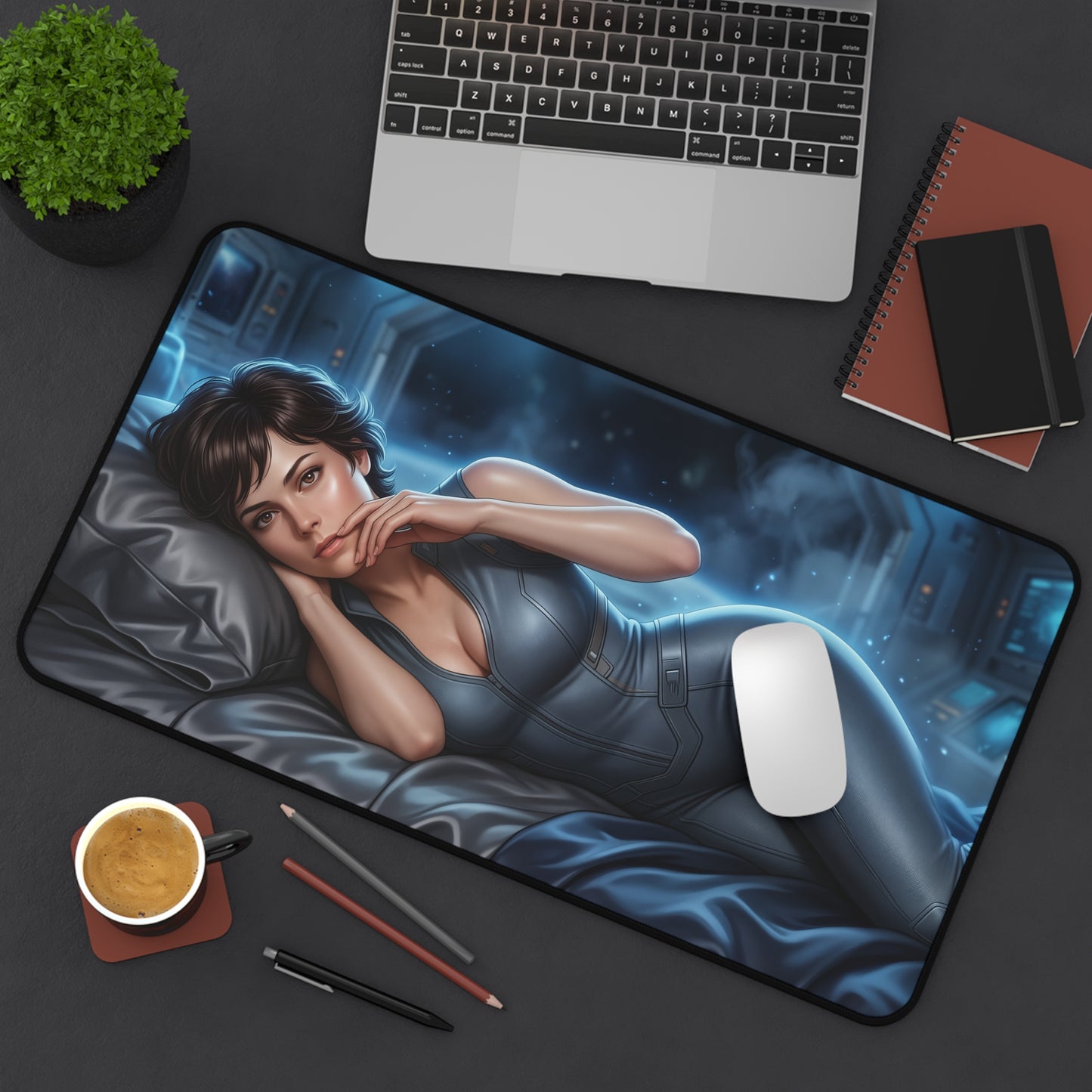 Alien Mouse Pad, Ellen Ripley Desk Mat, Gamer Gift XXL