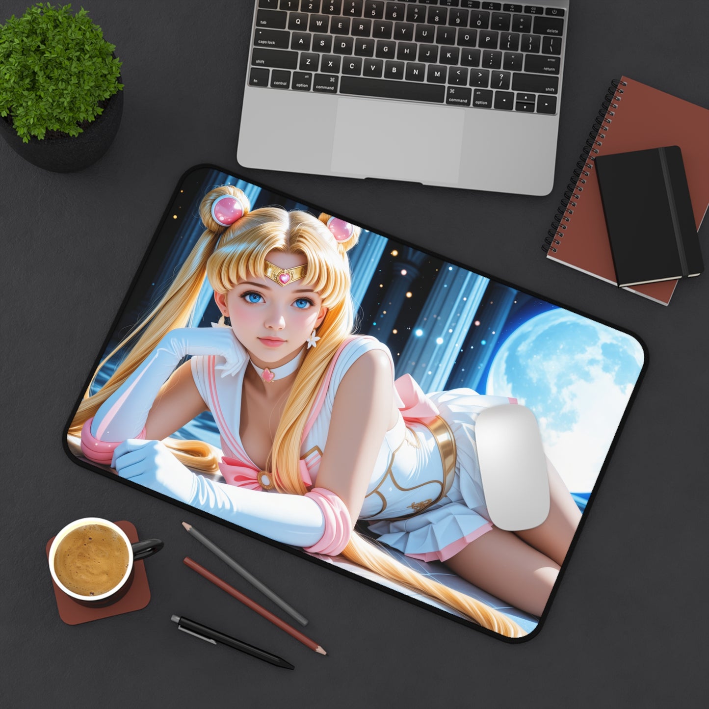 Килимок для столу Sailor Moon, килимок для миші з аніме, декор для столу Magic Girl Gamer