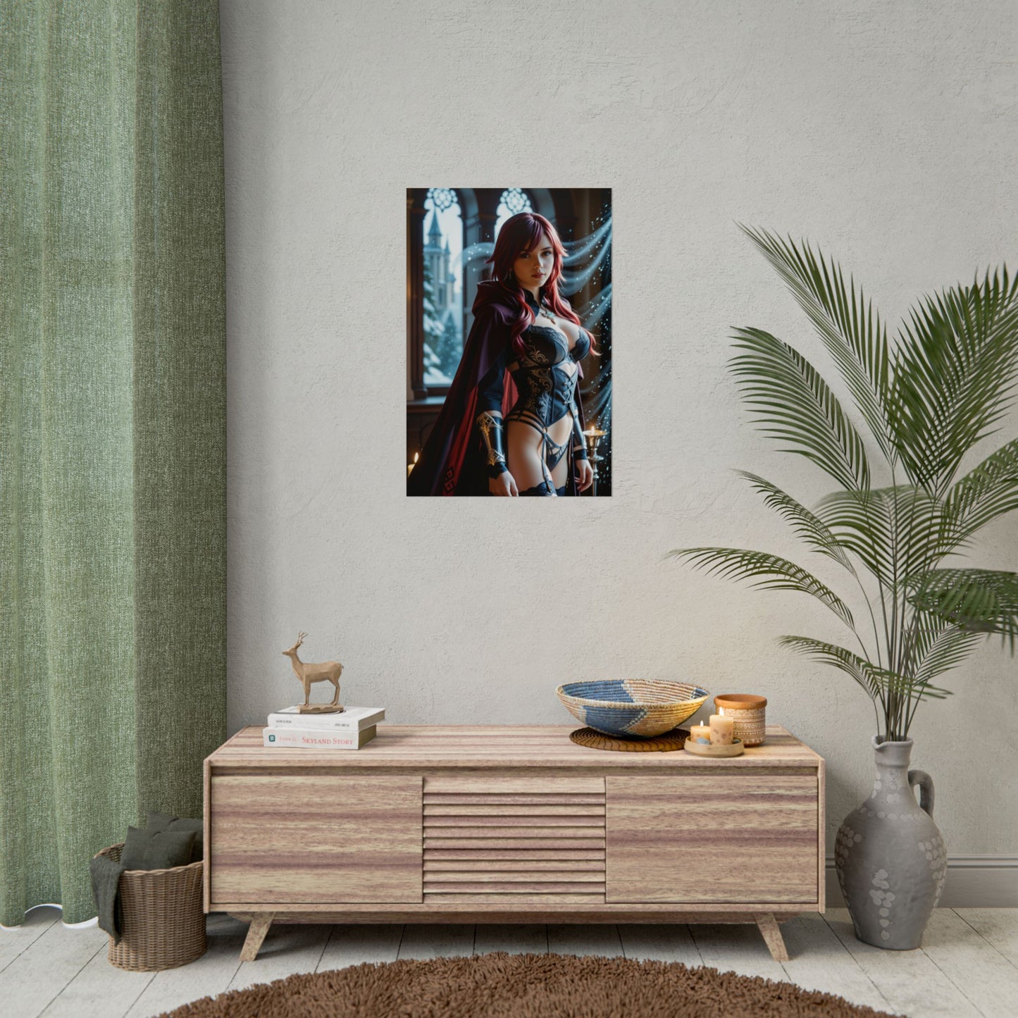 Постер Розарії | Настінне мистецтво аніме Вайфу для декору в стилі отаку та JRPG