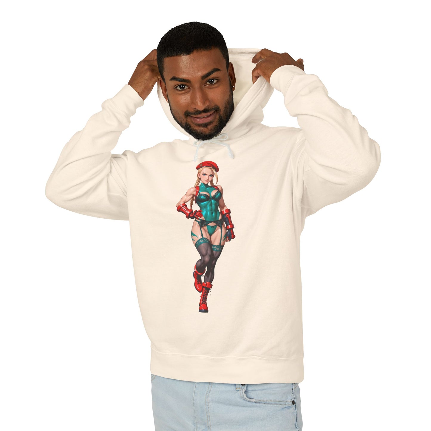 Cammy White Hoodie | Street Fighter Gamer Hoodie | Anime Waifu Grafik-Pullover