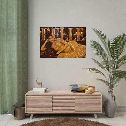 Fantasy Room Decor Belle Beauty and the Beast Poster Wall Art Character Print