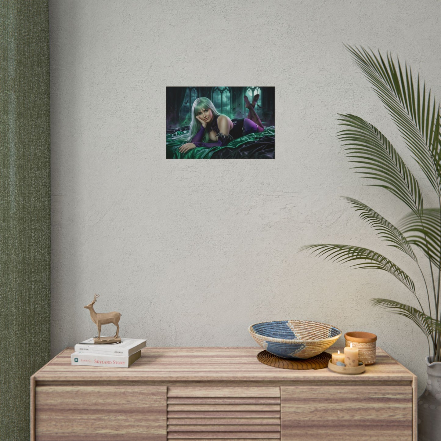 Morrigan Aensland Poster, Darkstalkers Wall Art, Anime Print Decor