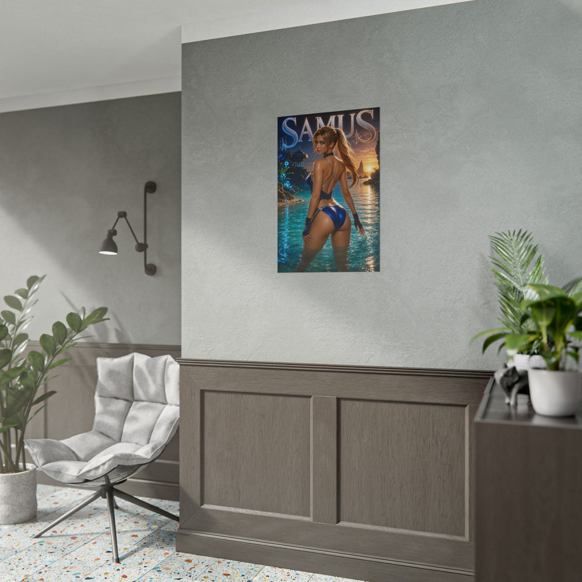 Game Room Decor Samus Wall Art Poster Collectible Character Print