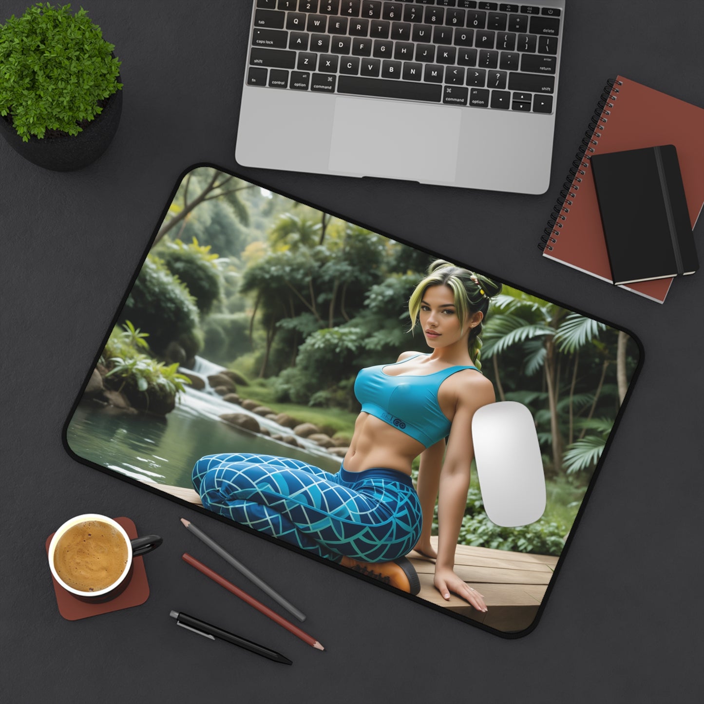 Килимок для столу Jolyne Cujoh, килимок для миші JoJo, декор для столу з аніме-дівчиною