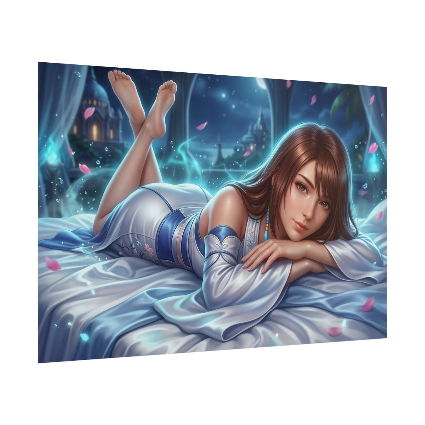 Yuna Final Fantasy Poster, Fantasy Wall Art, RPG Print, Room Decor