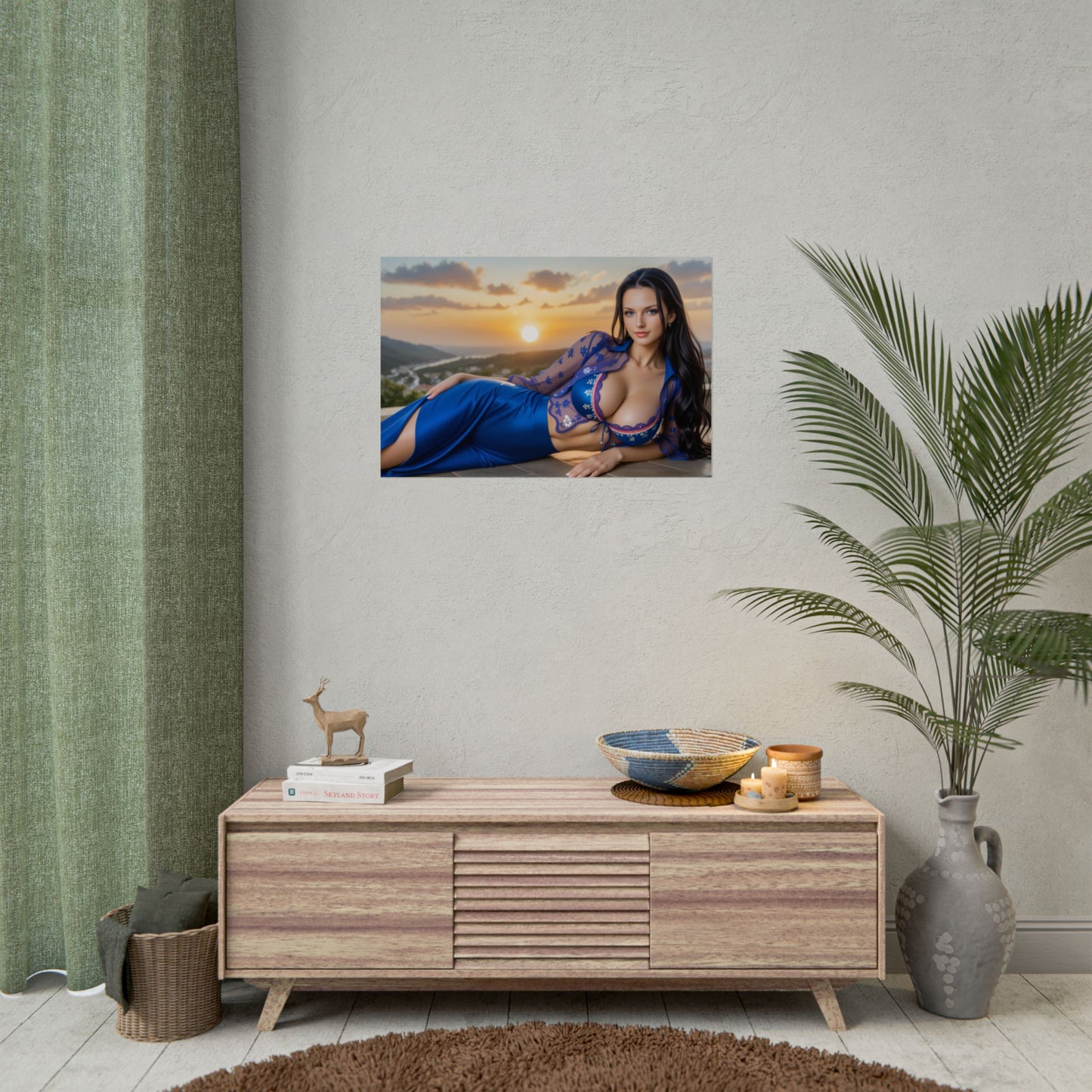 Постер аніме Ніко Робін | Настінне мистецтво Вайфу для облаштування кімнати піратського фентезі