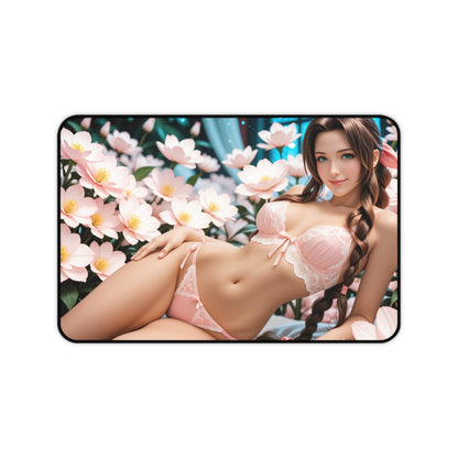 Килимок для столу Aerith Gainsborough, килимок для миші у фентезійних RPG-іграх, елегантний настільний комплект для дівчини-геймерки