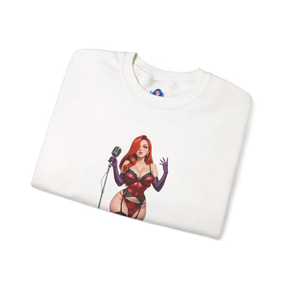 Jessica Rabbit Sweatshirt, klassischer Cartoon-Rundhalsausschnitt, gemütliche Retro-Streetwear für Fans