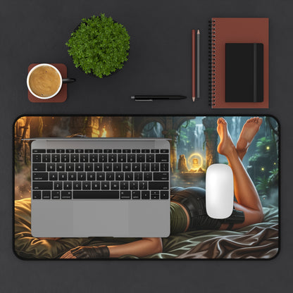 Tomb Raider Mouse Pad, Lara Croft Desk Mat, Gamer Gift XXL