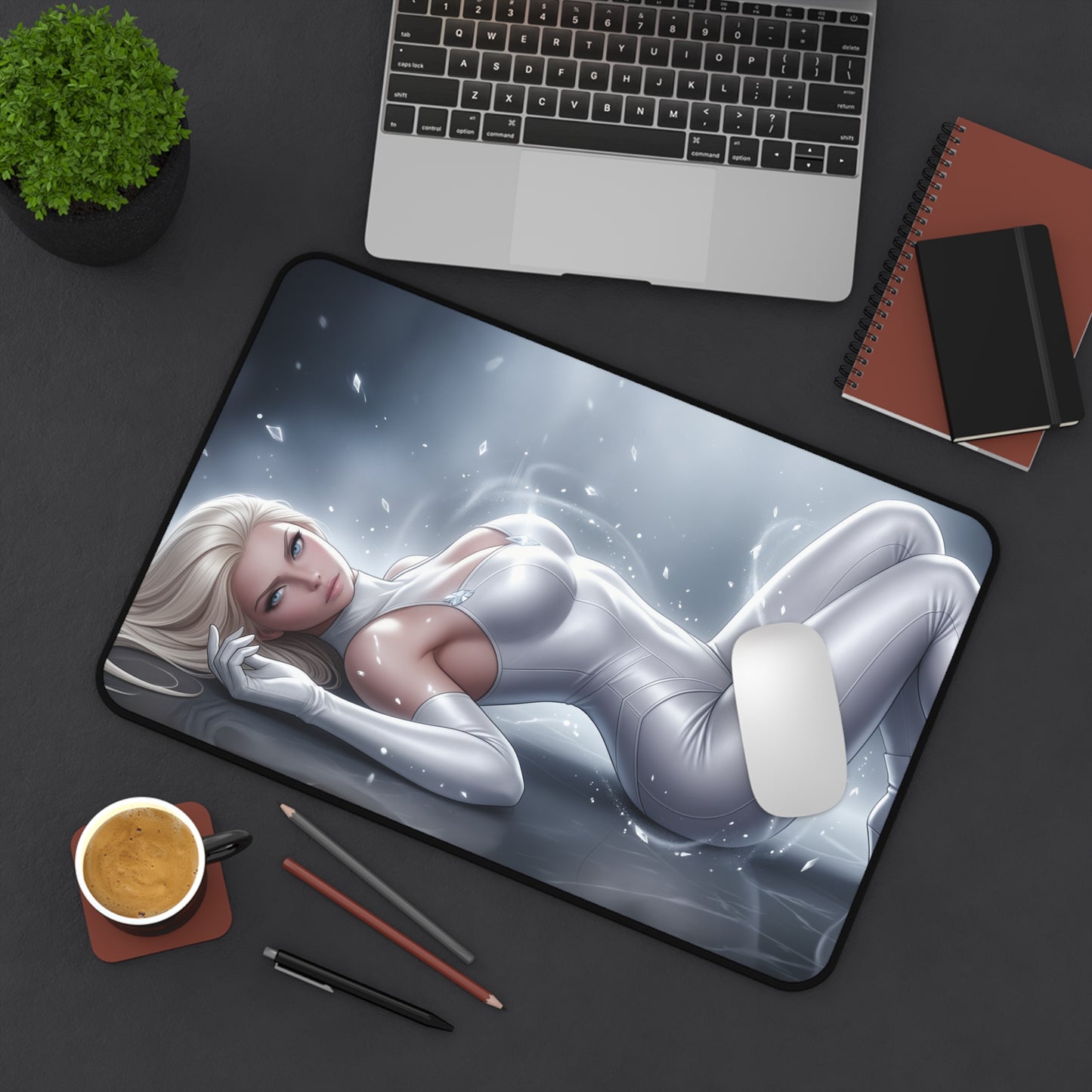 Marvel Mouse Pad, Emma Frost Desk Mat, Large Desk Pad