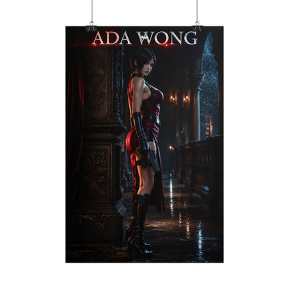 Resident Evil 4 Ada Wong Collectible Poster Game Wall Art Print