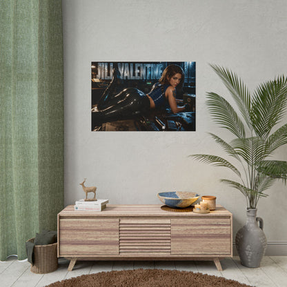 Gaming Wall Art Jill Valentine Poster Game Room Decor Gamer Gift Print