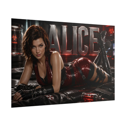 Gaming Wall Art Alice Resident Evil Poster Game Room Decor Gamer Gift Print