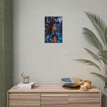 Lisa Character Poster Genshin Impact Anime Room Wall Decor Collectible Art Print