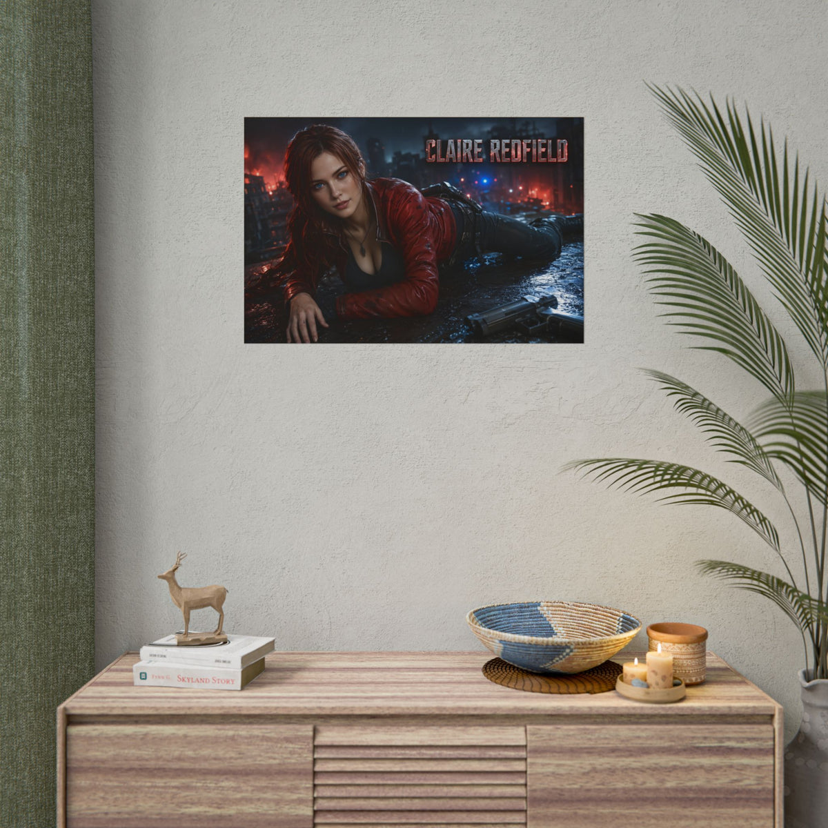 Game Room Decor Claire Redfield Poster Character Wall Art Gamer Gift