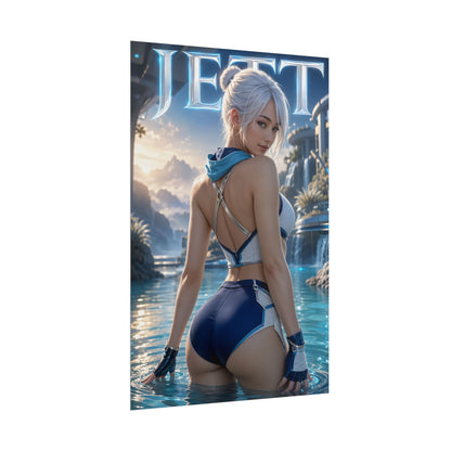 Gaming Wall Art Jett Valorant Poster Bedroom Game Room Decor Art Print