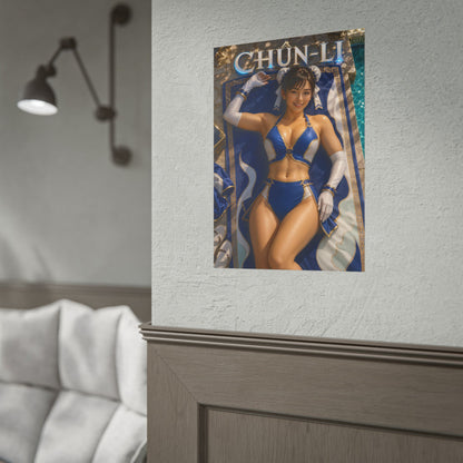 Chun Li Street Fighter Poster PC Gaming Wall Decor Bedroom Art Collector Gift