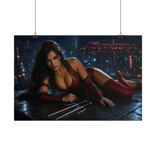 Elektra Comic Poster Character Wall Art Collector Room Decor Art Print