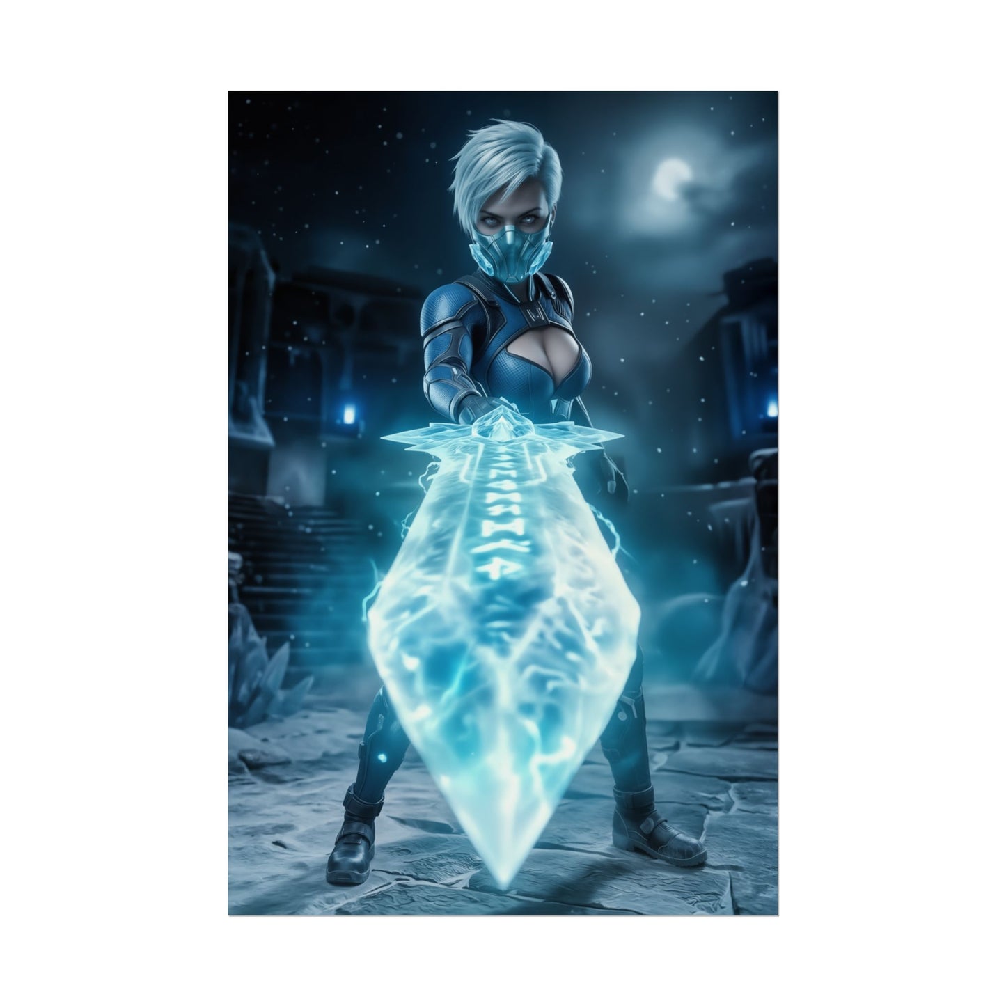 Frost Poster Mortal Kombat Wall Art Print Gaming Room Decor