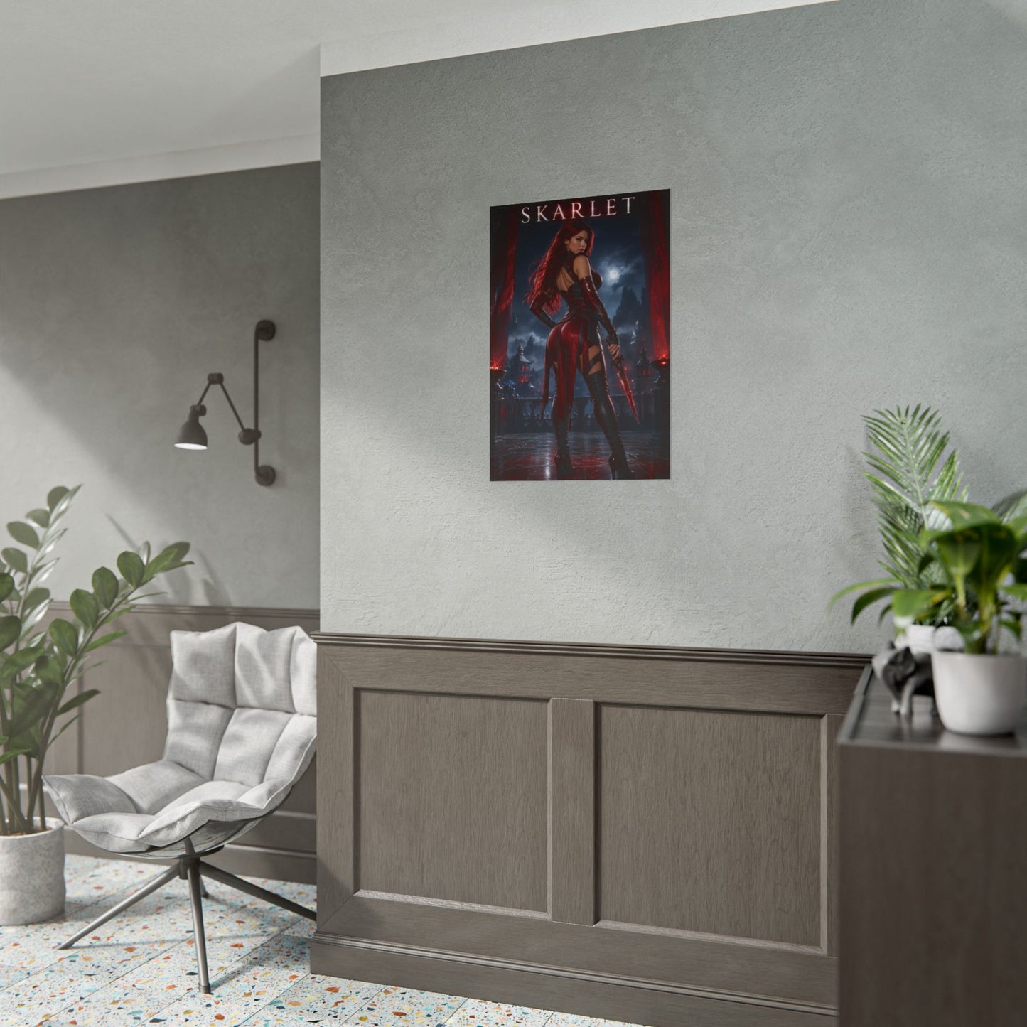 Skarlet Mortal Kombat Poster MK Gaming Wall Art Print Decor