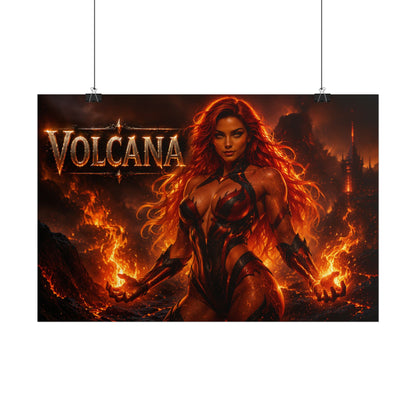 Volcana Comic Poster Character Wall Art Collector Room Decor Art Print