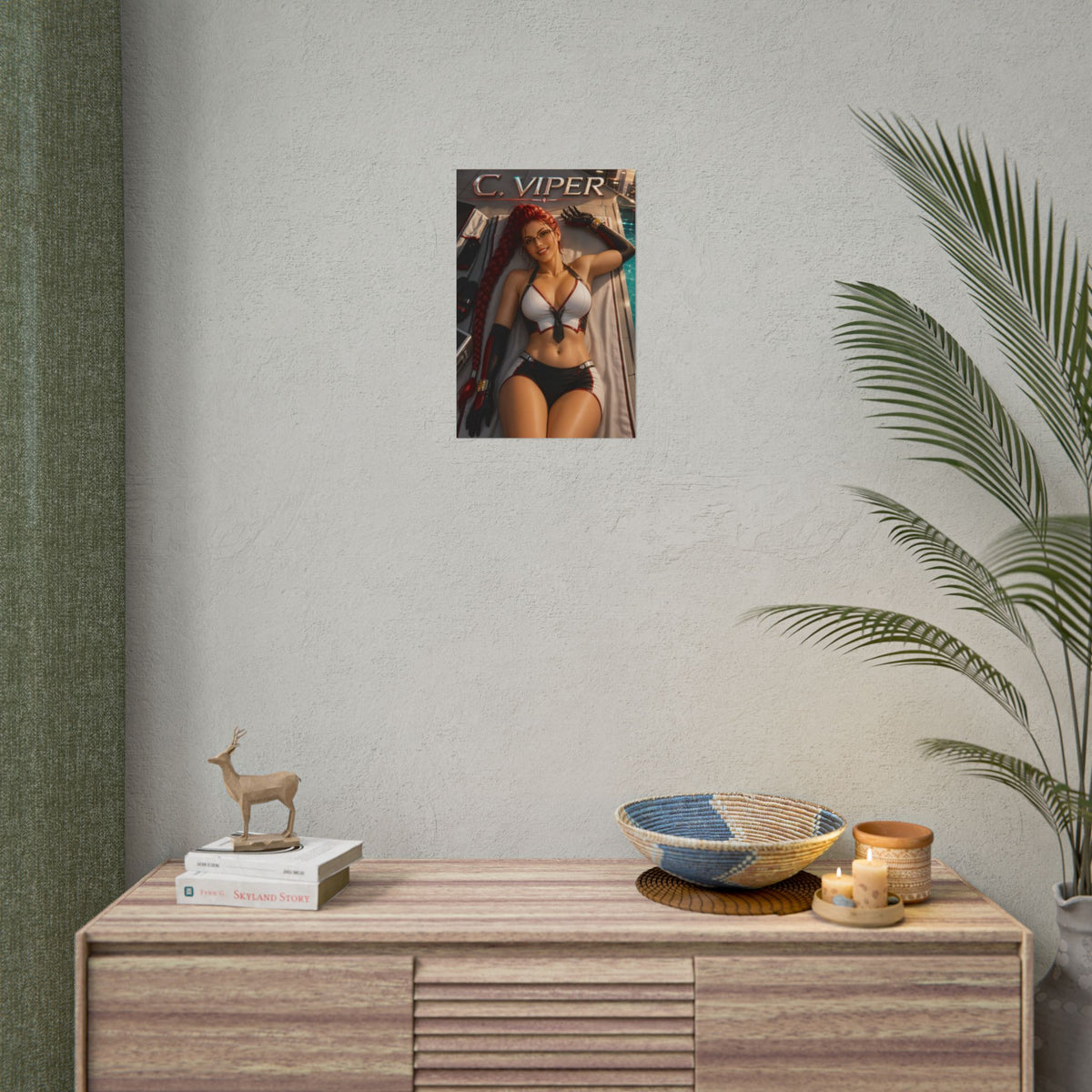 Gaming Wall Art C Viper Street Fighter Poster Bedroom Game Room Decor Art Print