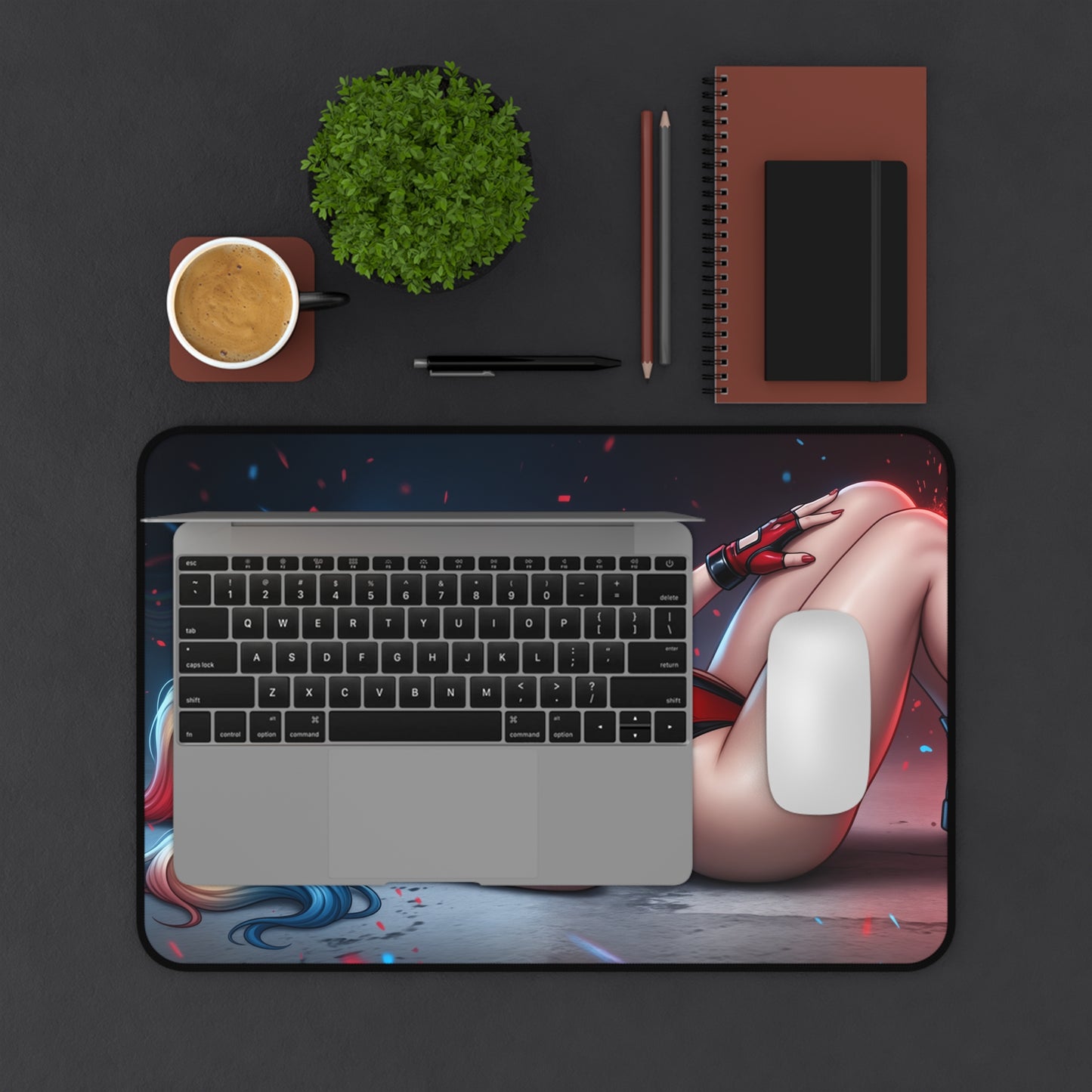 DC Comics Mouse Pad, Harley Quinn Desk Mat, Gamer Gift XXL