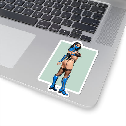 Наклейка Kitana – вінілова наклейка Mortal Kombat для ноутбуків, журналів та декору інтер'єру