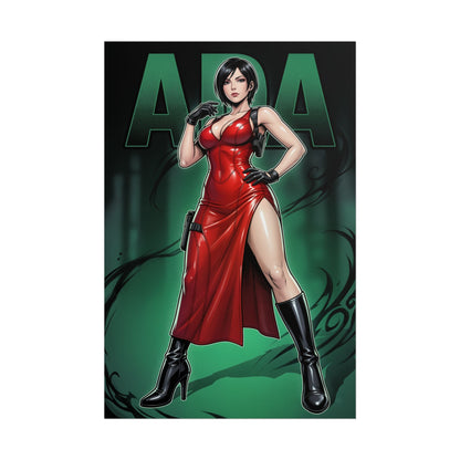 Ada Wong Resident Evil Poster, Resident Evil Wall Art Print, Spy Woman Decor, Action Game Wall Art, Gamer Gift