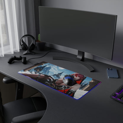 Килимок для столу Rosaria – світлодіодний RGB-підсвітлювальний килимок, ігровий комплект для дівчат з аніме Waifu